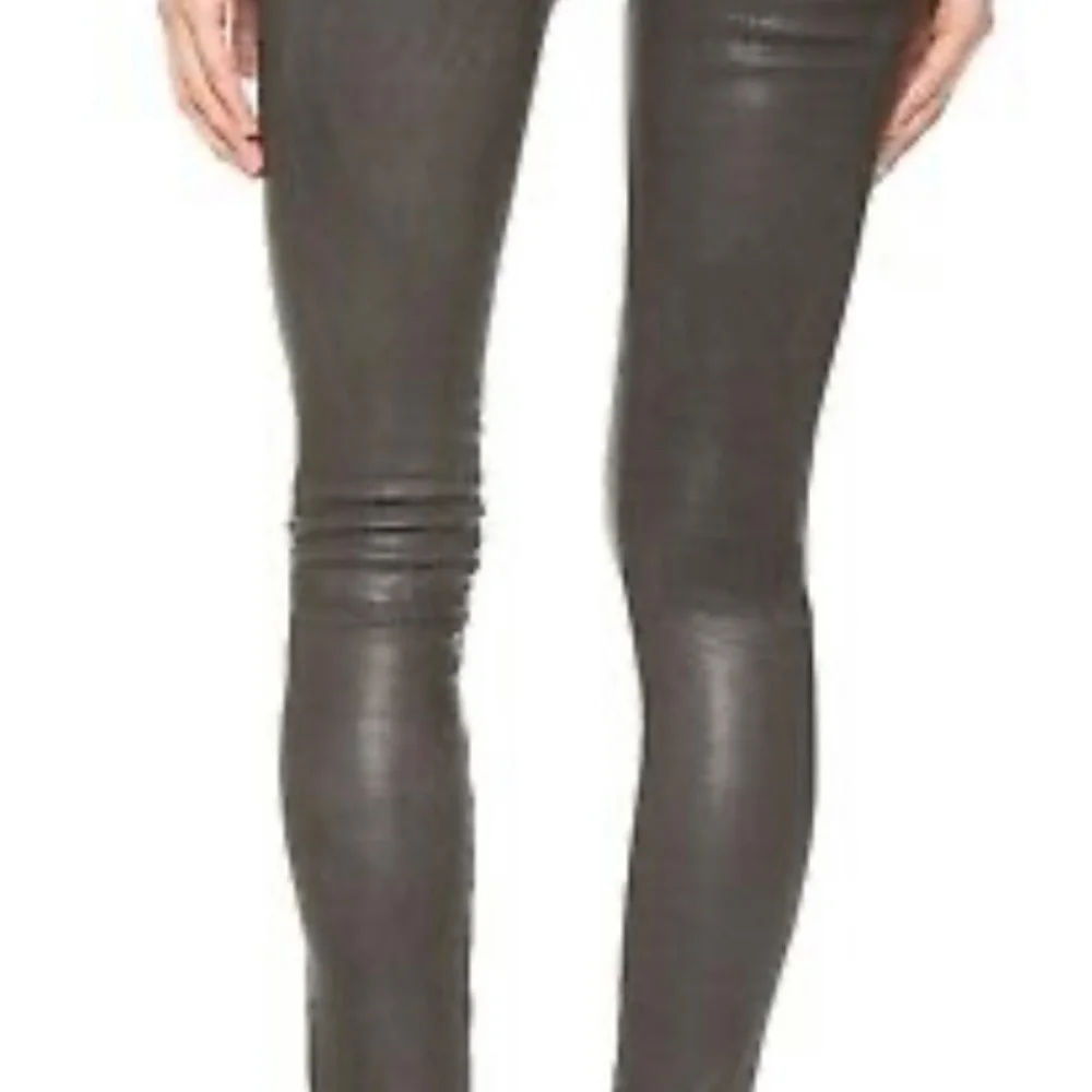 Rag and Bone Skinny Leather Jeans - Picture 1 of 14